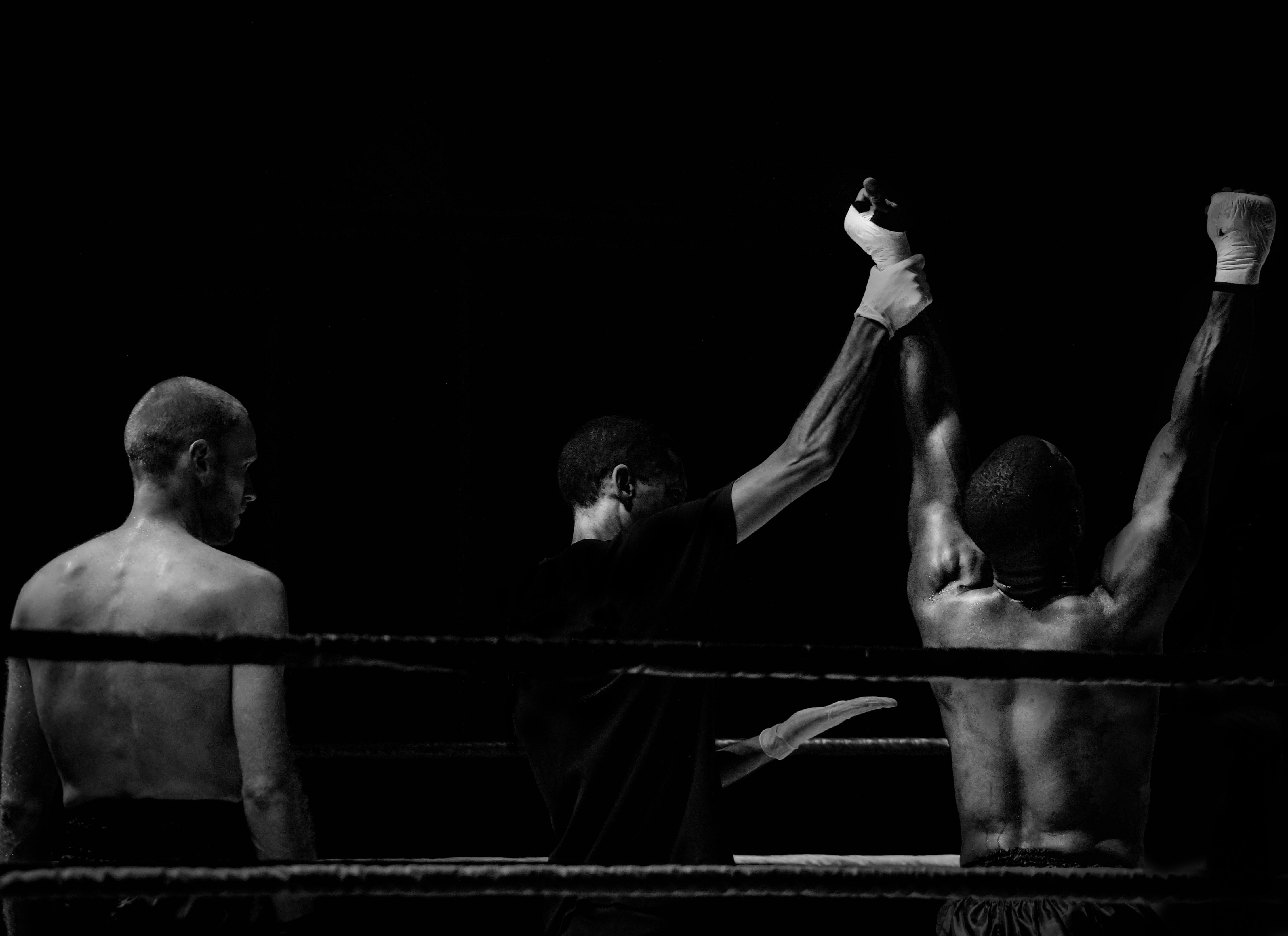 Vinst i boxning.